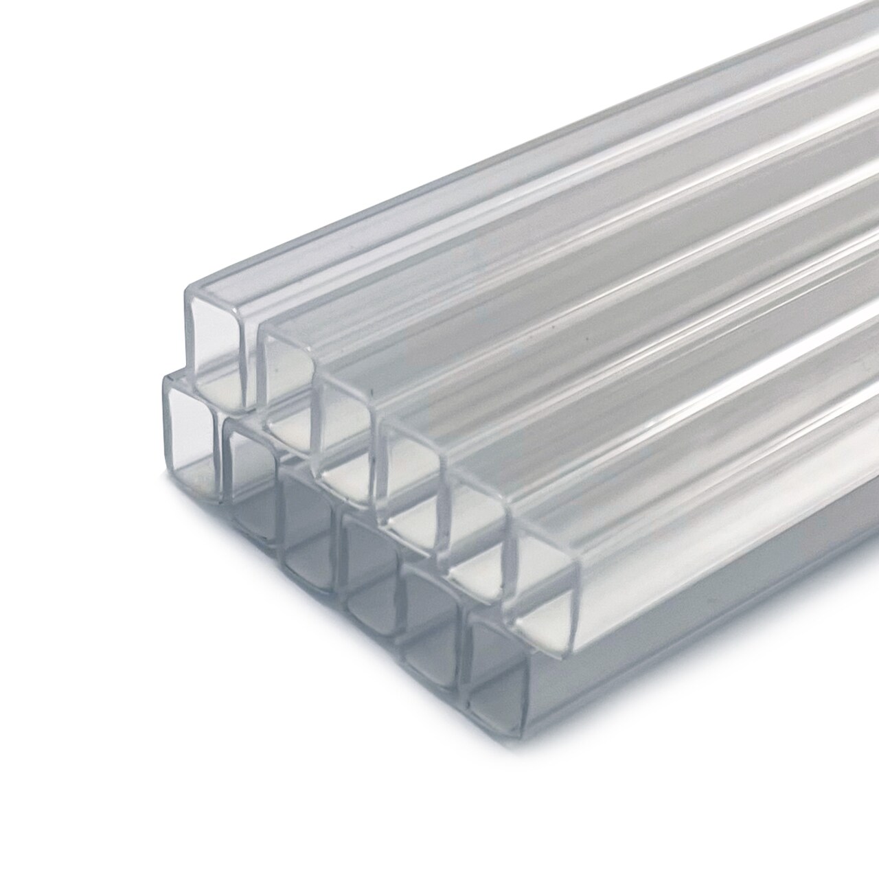 Framer Supply Archival Glass & Art Spacer – Clear 1/4", 60 Ft Solid Bundle (12 x 5' Sticks), pH Neutral Peel-and-Stick Frame Spacer for Archival Framing & Artwork Protection